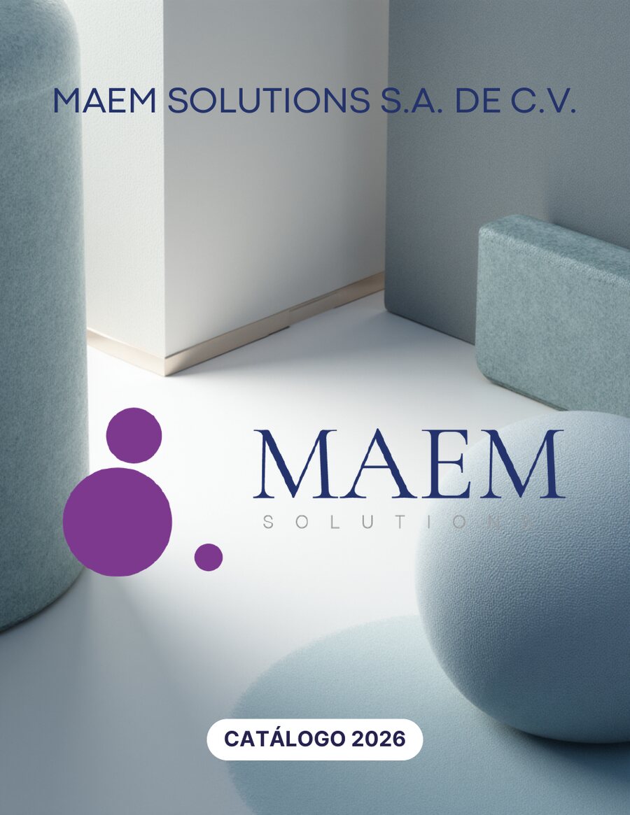 Portada del Catálogo 2026 de MAEM Solutions